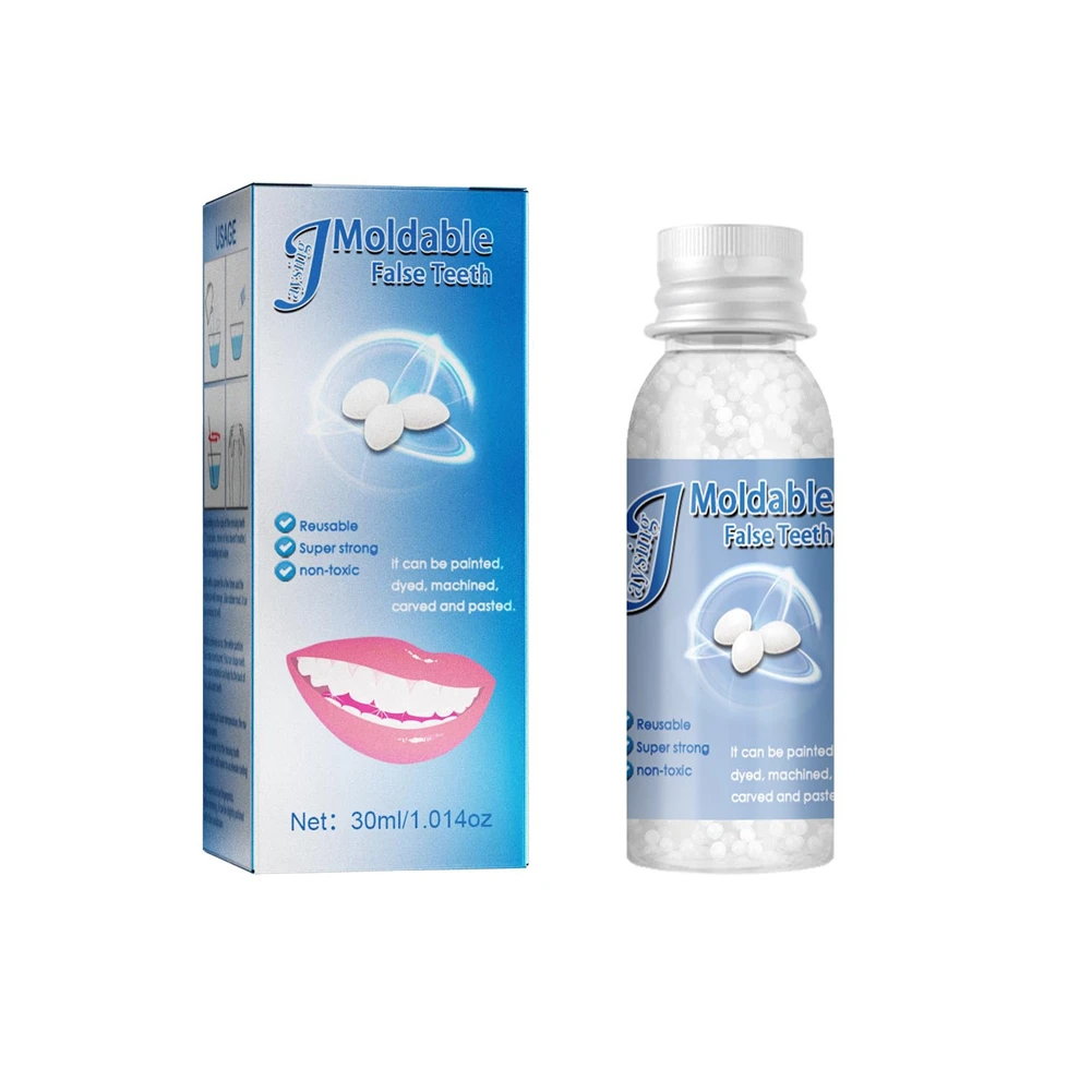 

Resin False Teeth Solid Glue Temporary Tooth Repair Set Moldable Teeth And Gap False Teeth Glue Denture Tooth Care