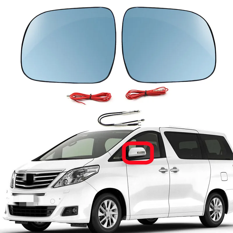 Автомобильное зеркало заднего вида для Toyota Alphard Estima Previa 50 2008-2014 с подогревом