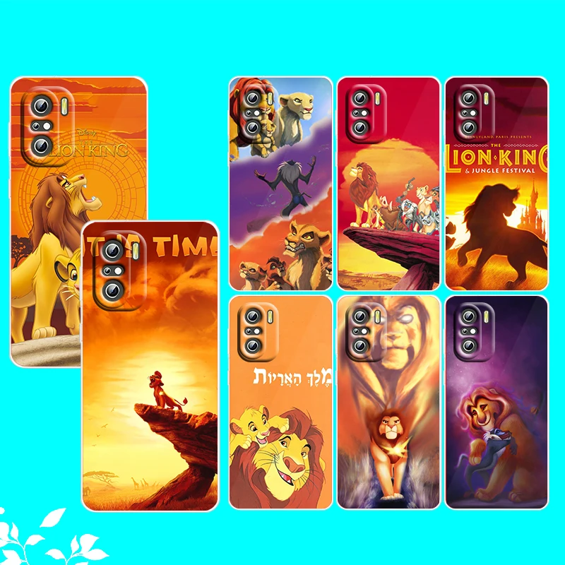 

The Lion King Disney For Xiaomi Redmi Note 10S 10 K50 K40 Gaming Pro 10 9AT 9A 9C 9T 8 7A 6A 5 4X Transparent Phone Case