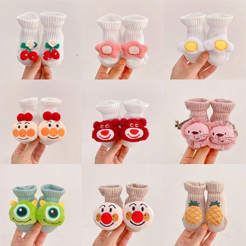 

3D Cartoon Animal Baby Floor Socks Shoes Spring Summer Anti-slip Cotton Socks for Infant Baby Socks Newborn Baby Accessories