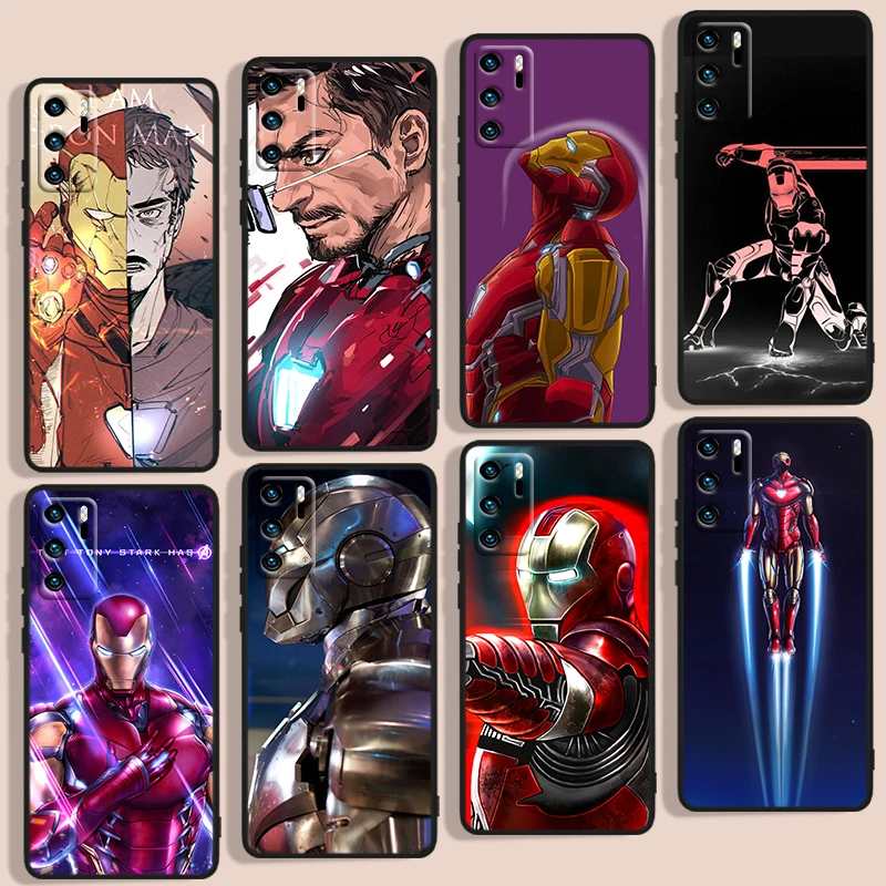 

Handsome iron man Phone Case For Huawei P Smart 2018 Plus 2019 Z 2020 S 2021 Pro Nova 2i 3 3i 5 5T 7 7i 8 8i 9 9SE Black Soft