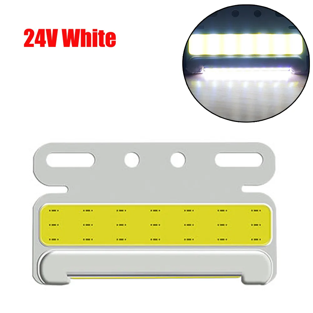 

1pcs 24V COB LED Truck Turning Light Sidelight Decoration Signal Lamp Lorry Night Side Lights Chrome Polish Finish, Prevents Rus