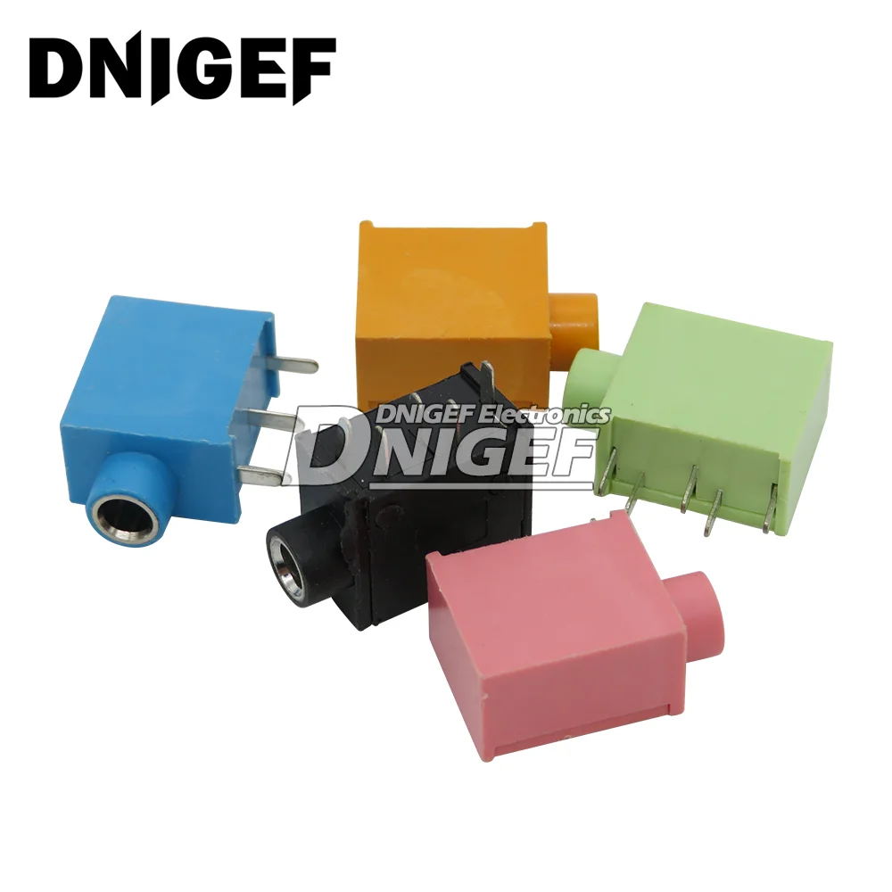 

10 шт. 3,5 мм аудиоразъем для наушников PJ-325 стерео аудио разъемы для наушников 3,5 PJ-215 аудиоразъем многоцветный