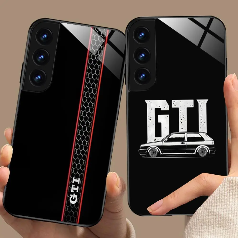Фото Модный чехол GTI для Samsung Galaxy A26 25 24 23 22 21 17 16 15 14 13 12 11 5G, защитный стеклянный чехол №2