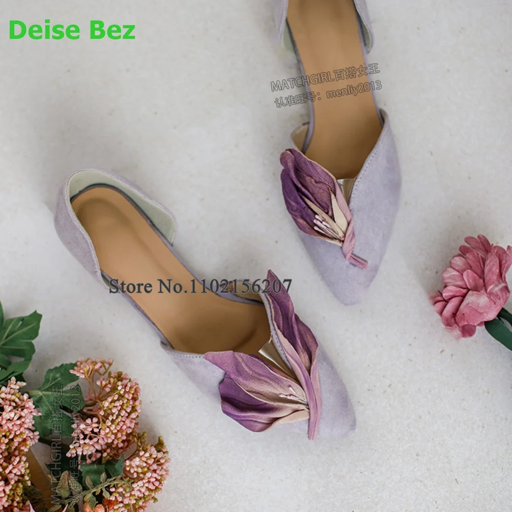 Flat With Flower Design Pumps For Female Women 2023 New Slip-on Fashion Elegant Hot Sales Dress Romantic Summer Casual Shoes