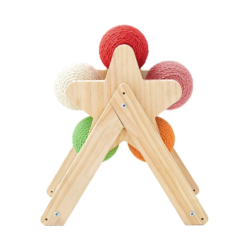 

for CAT Floor Scratching Balls Set Scratch Pad for CAT Grinding Claws Natural Sisal Pet Supply for CAT Scratcher Sisal R