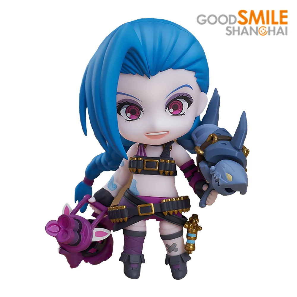 

Оригинальная кукла хорошей улыбки Nendoroid 1535 Jinx, Лига Легенд, Подлинная кавайная кукла, модель аниме, фигурка, экшн-игрушка