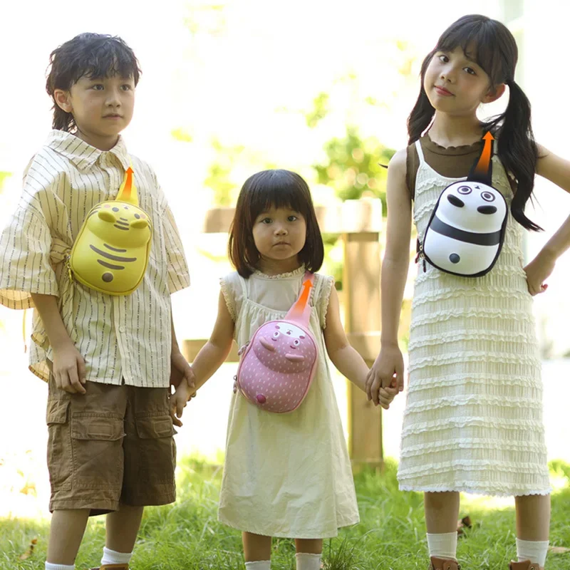 Маленькие детские сумки с 3D тигром забавная дорожная мини-сумка на плечо для