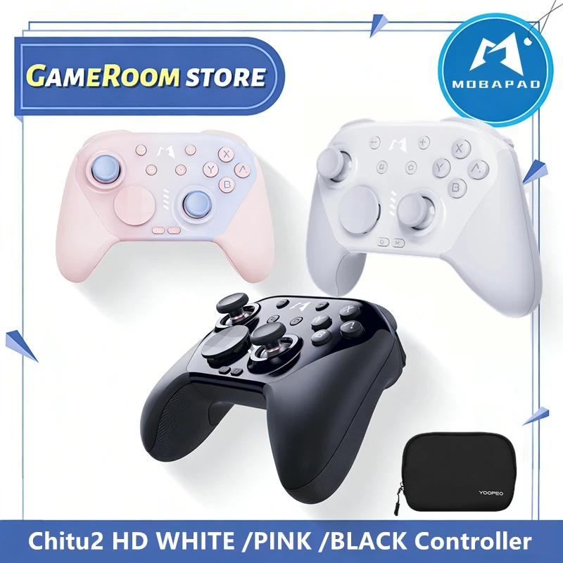 Фото Геймпад Chitu2 HD WHITE Mobapad Chitu 2 для Switch 2, контроллер для Windows, Android, Switch 1, TMR Glide Sticks, для iPhone №1
