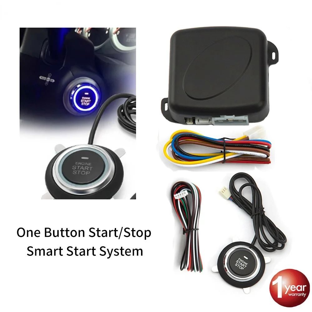 

RYWER Auto A Distanza Del Motore Starter Porta Pulsante di Blocco Serratura Keyless Entry System Chiusura Centralizzata Kit S