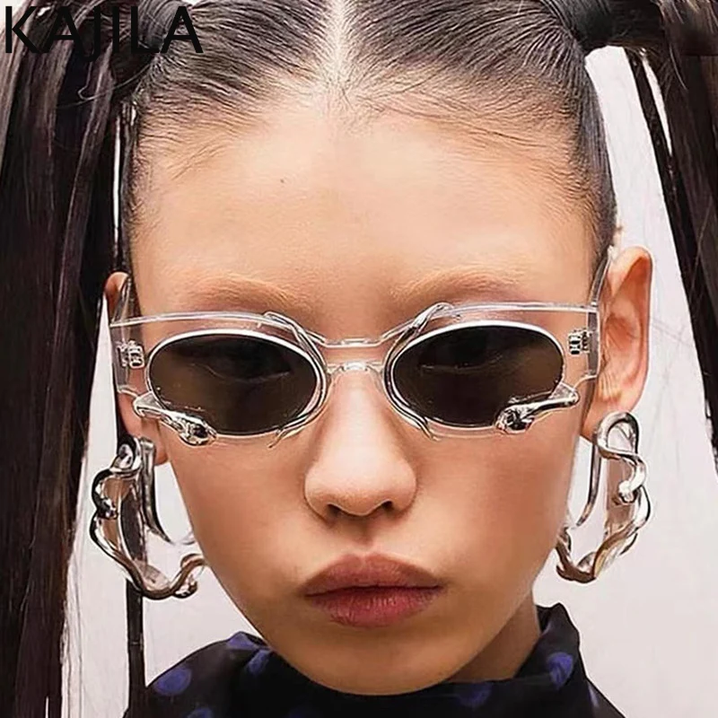 

Cat Eye Sunglasses Women Small Frame Steampunk Rectangle Sun Glasses Men 2022 Luxury Brand Punk Eyewear Lunettes De Soleil