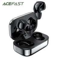 acefast enc noise cancelling tws earphone bluetooth 5 2 qualcomm cvc8 0 metal texture aptx stereo bass earbud touch control