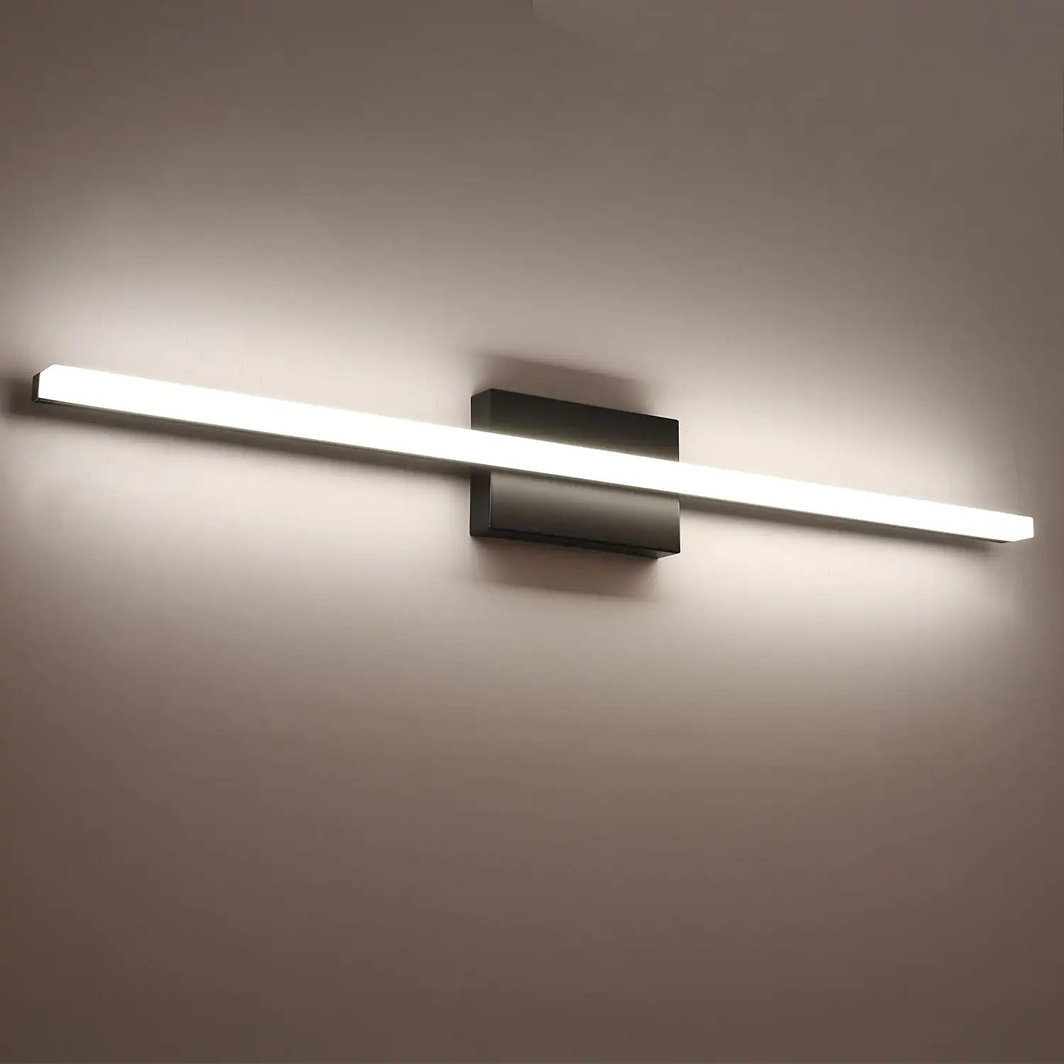 

Bathroom Light Fixtures Black Vanity Lights 36 Inch 20W Bathroom Lights Over Mirror Ip44 Makeup Light Natural White 4000K