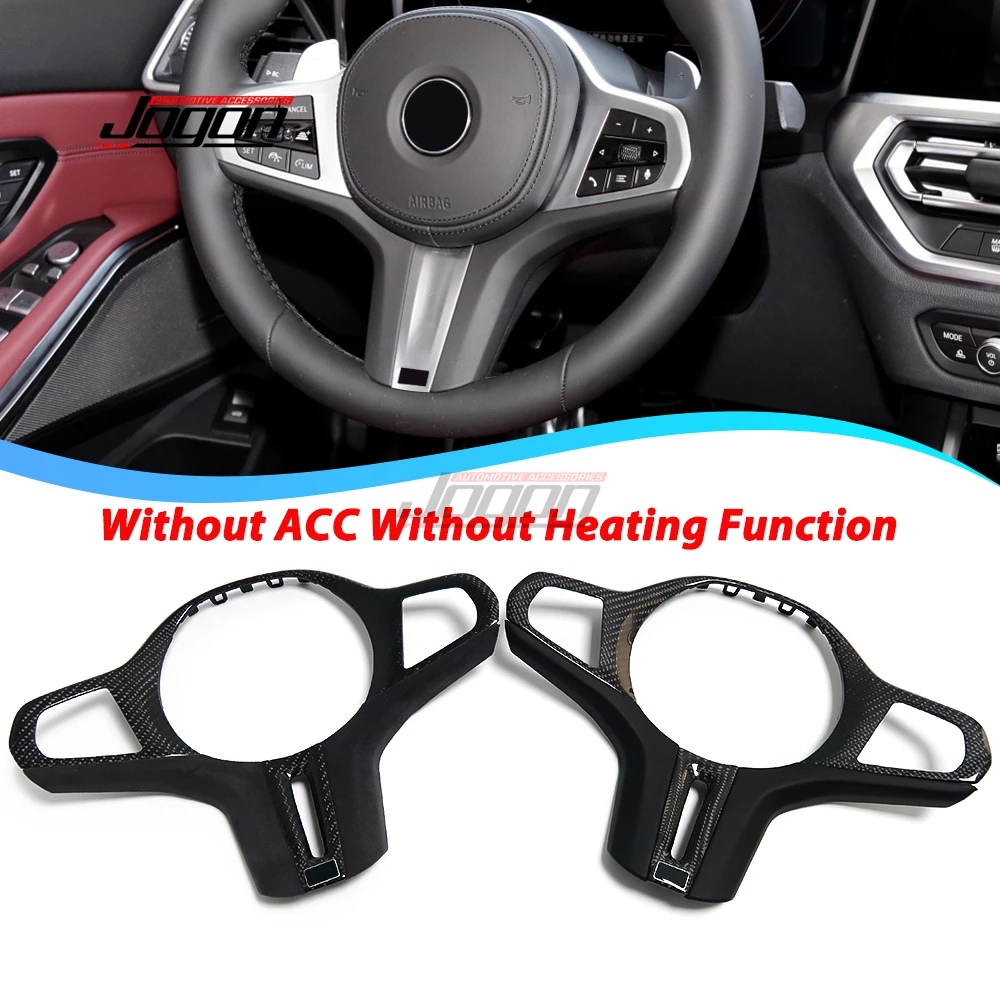 

Carbon For BMW 2 3 4 Series Z4 M3 M4 G20 G21 G22 G23 G24 ID7 System 2021-2023 Interior Steering Wheel Cover Trim Decoration