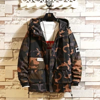 2022 spring new tooling hooded jacket jacket mens thin casual sports hoodie camouflage outdoor jacket
