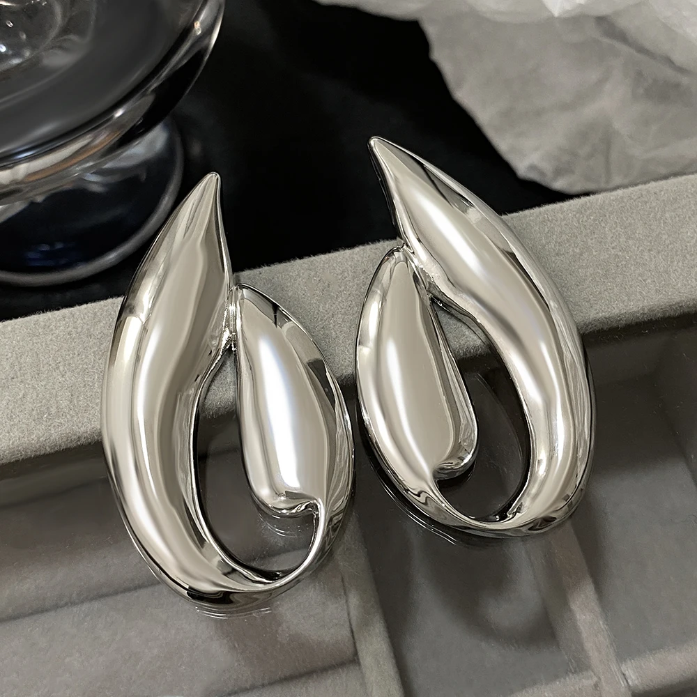 Greatera уникальный дизайн глянцевые серьги-гвоздики в форме капли воды для женщин