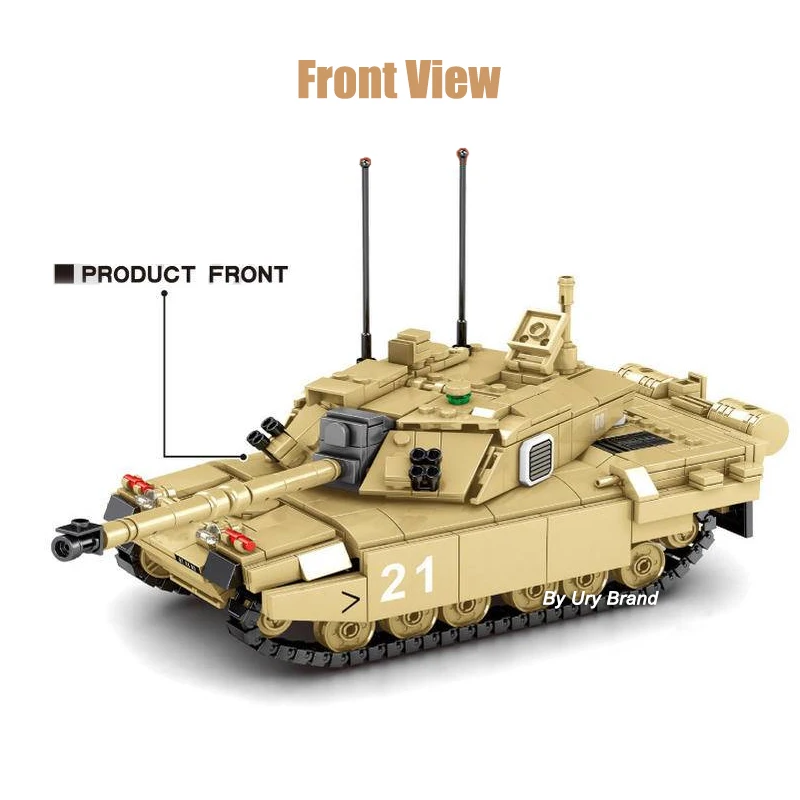 Армейский Танк WW2 Военный танк MBT M1A2 Abrams FV 4034 Challenger-2 наборы Колесников солдаты