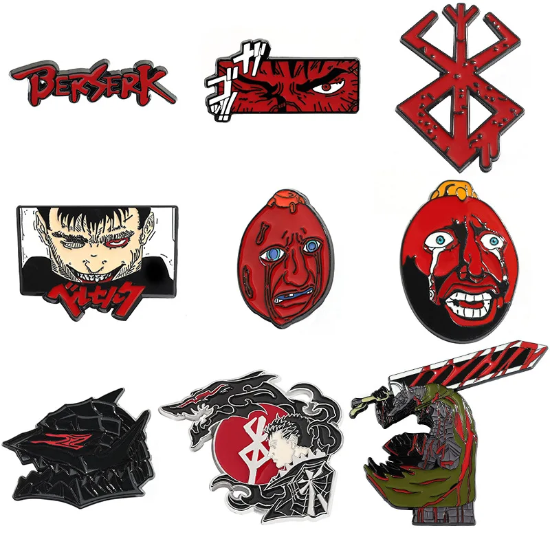 Эмалированные булавки в стиле манга брошь для женщин аниме булавка на лацкан