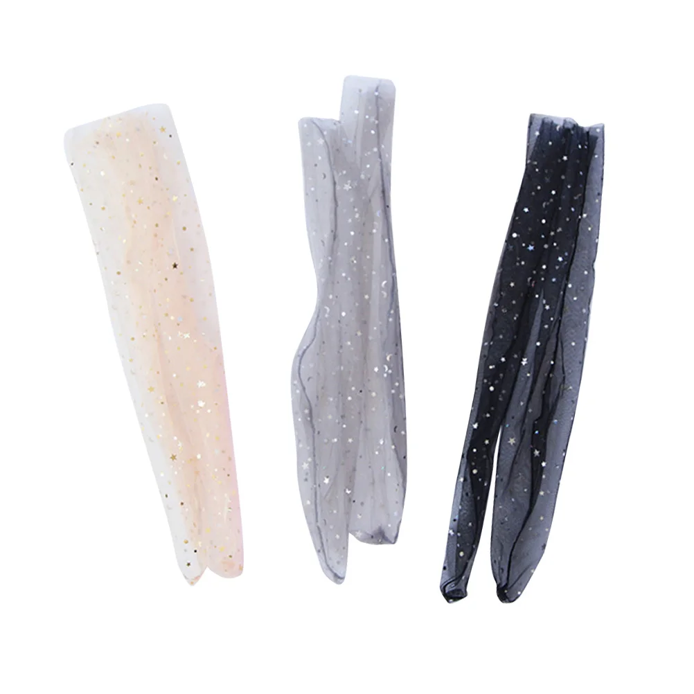 

3 Pairs Mesh Slouch Socks Japanese Style Mesh Ankle Socks Shiny Star Loose Socks for ( ) Sweets