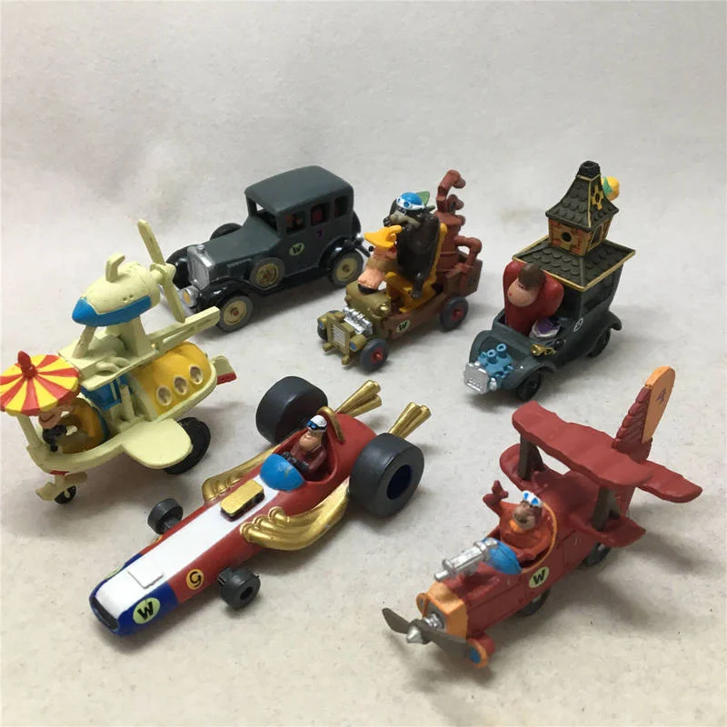 Movable Joints Wacky Races Antique Car Collection Desktop Or