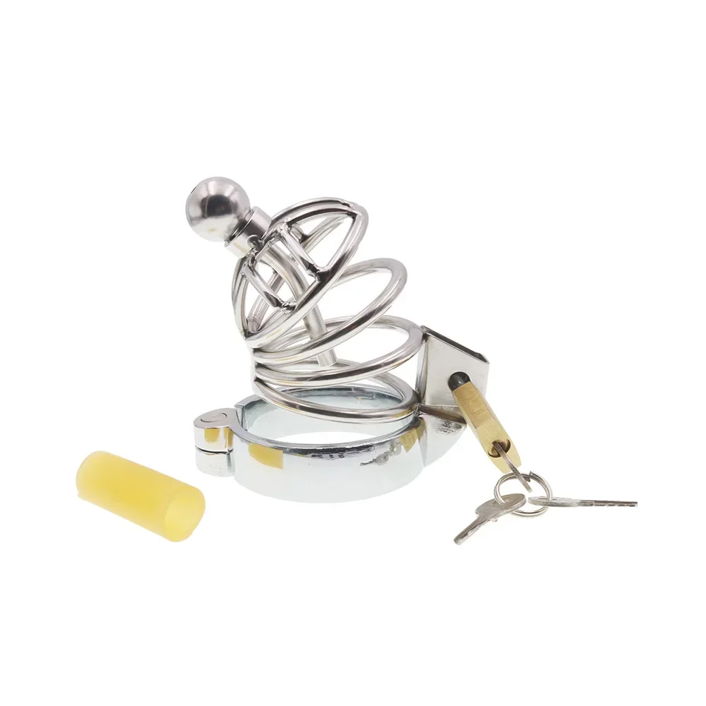 БДСМ фетиш клетка на член Блокировка пениса Эротическая металлическая