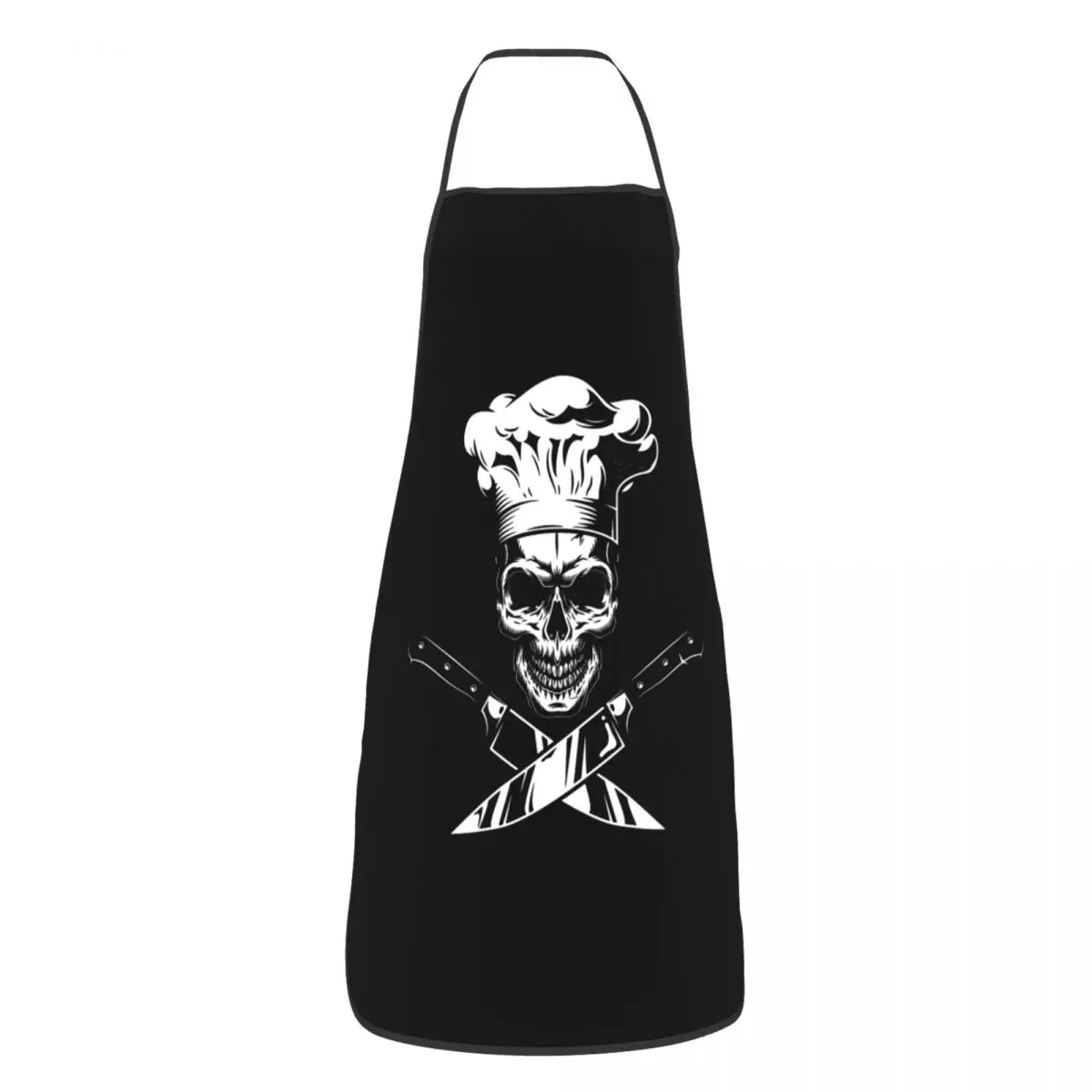 

Забавный шеф-повара пиратский череп крест нож нагрудник фартуки для женщин мужчин унисекс кухонный шеф-повар Фартук Кухня для готовки выпечки живопись