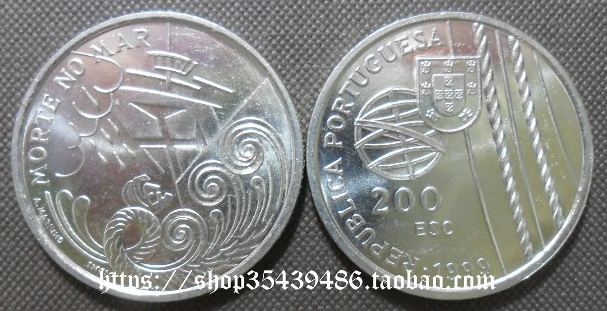 

Памятная койня эскудо 1999, 200 оригинал, Европейская португальская Республика