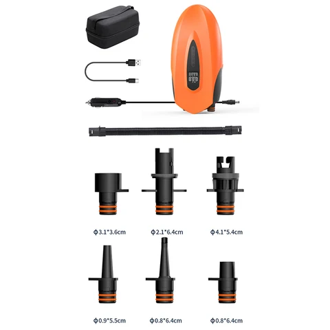 Насос SUP Board 20PSI с автоматическим отключением, надувной насос для SUP-лодки, электрический воздушный насос с цифровым дисплеем для надувных лодок, каяков, лодок