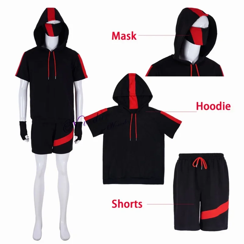 Новый костюм Battle Royale Ikonik детский и мужской аниме толстовка с капюшоном для