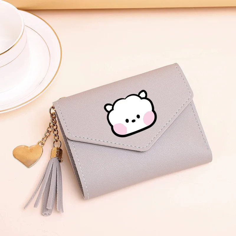 Симпатичный модный креативный кошелек Bt21 из мультфильма аниме милый