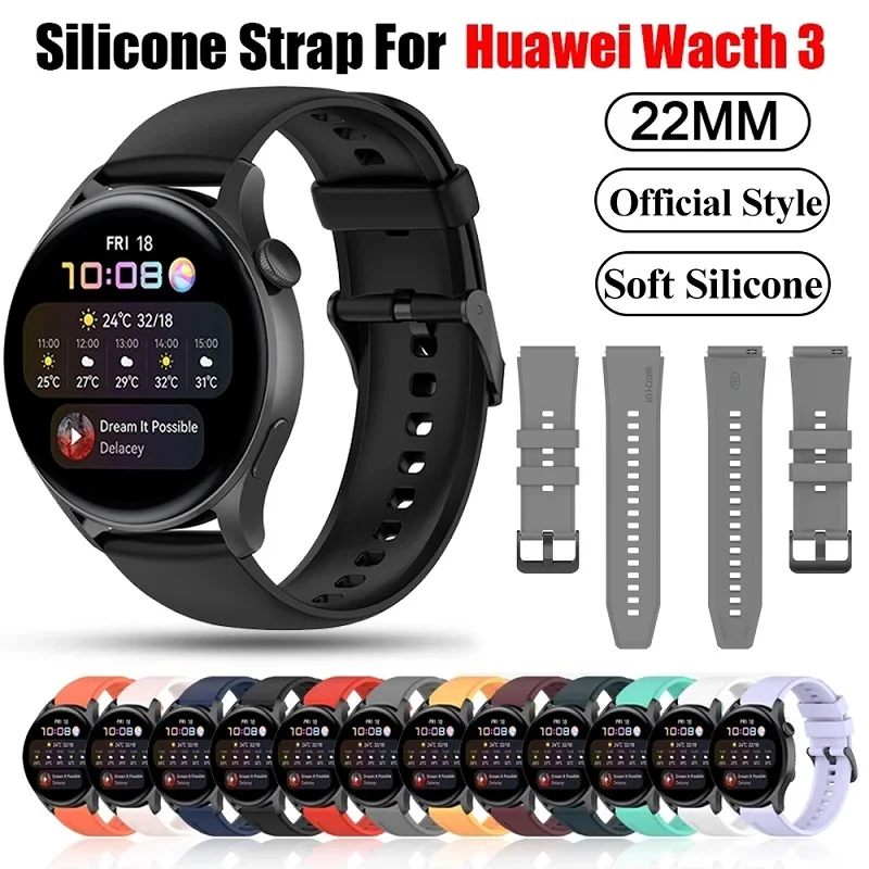 

Ремешок силиконовый для смарт-часов Amazfit GTR 2, браслет для Xiaomi Huami Amazfit GTR 47 мм GTR2 2e Huawei GT 2 Pro, 22 мм