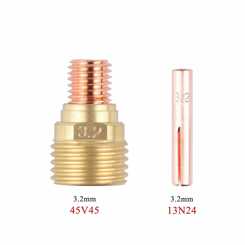 

Electrode Clip Small Strip Mesh Connector Gas Lens TIG Torch Collet Body WP-9 1/1.6/2.4/3.2mm 2Pcs TIG Torches WP-20