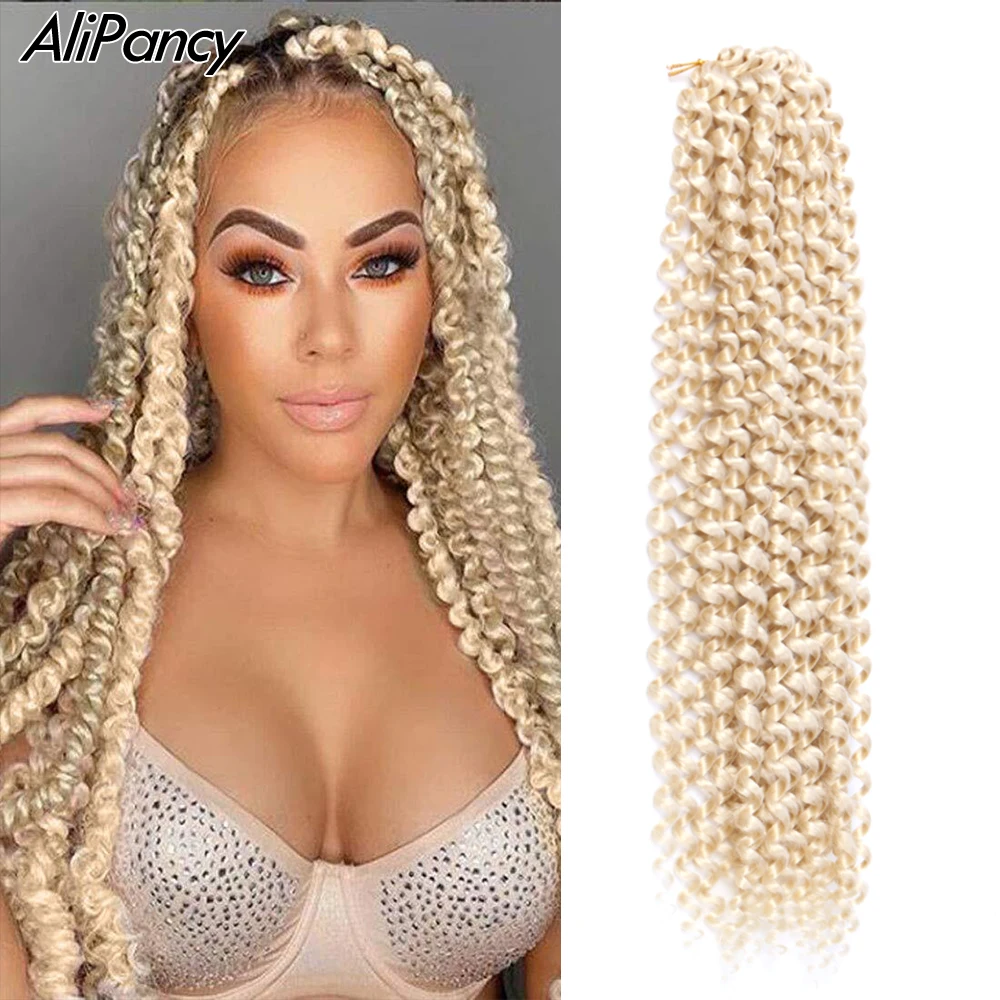 

Synthetic Passion Twist Pre-looped Fluffy Goddess Locs Hair Extension Crochet Ombre Braiding Hair Extensions For Women Black