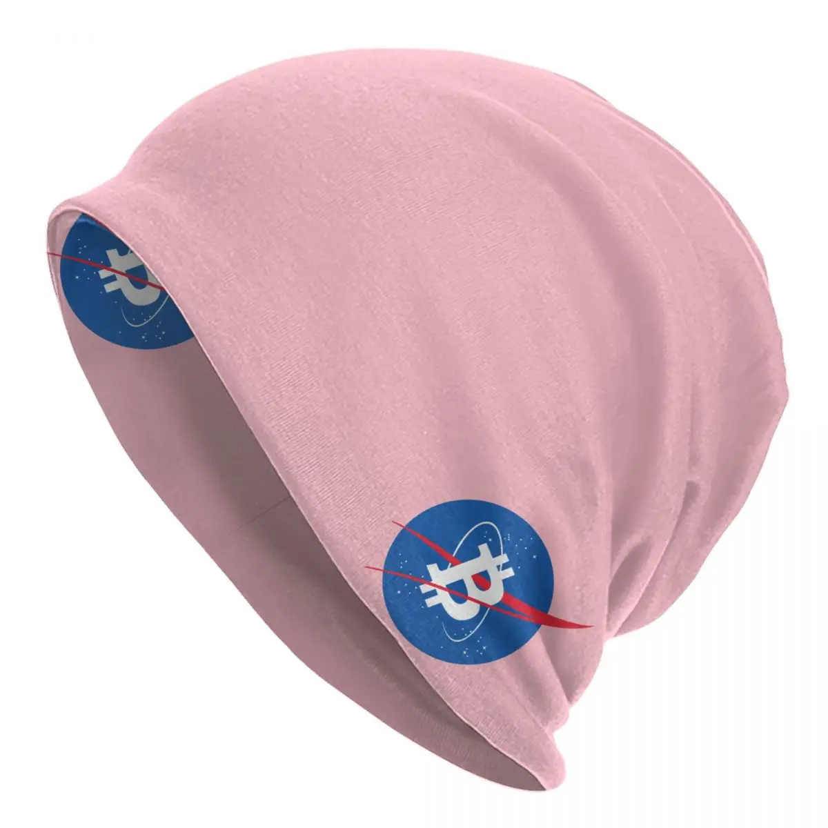 Custom Bitcoin Space Moon Bonnet Hats Knitting Hat For Men Women Autumn Winter Warm BTC Crypto Coins Skullies Beanies Caps