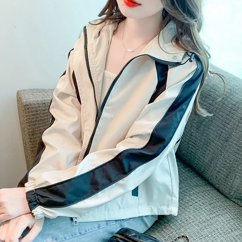 Весна-Осень 2024 новый кардиган с капюшоном в американском стиле женская