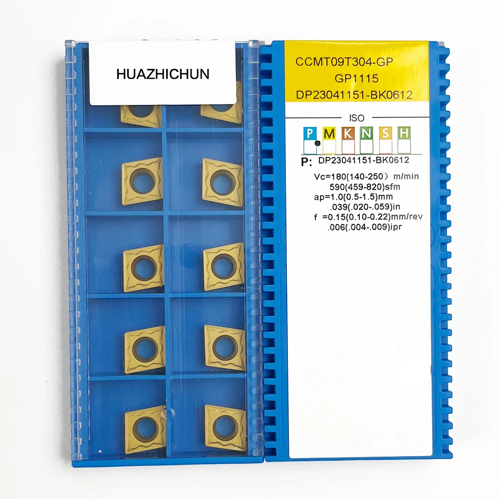 HUAZHICHUN CCMT09T304-GP GP1115 карбидные вставки Фрезерный инструмент