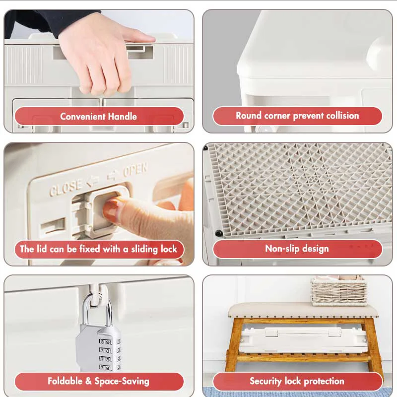 Складной ящик для хранения кемпинга утолщенный складной улицы 20 л