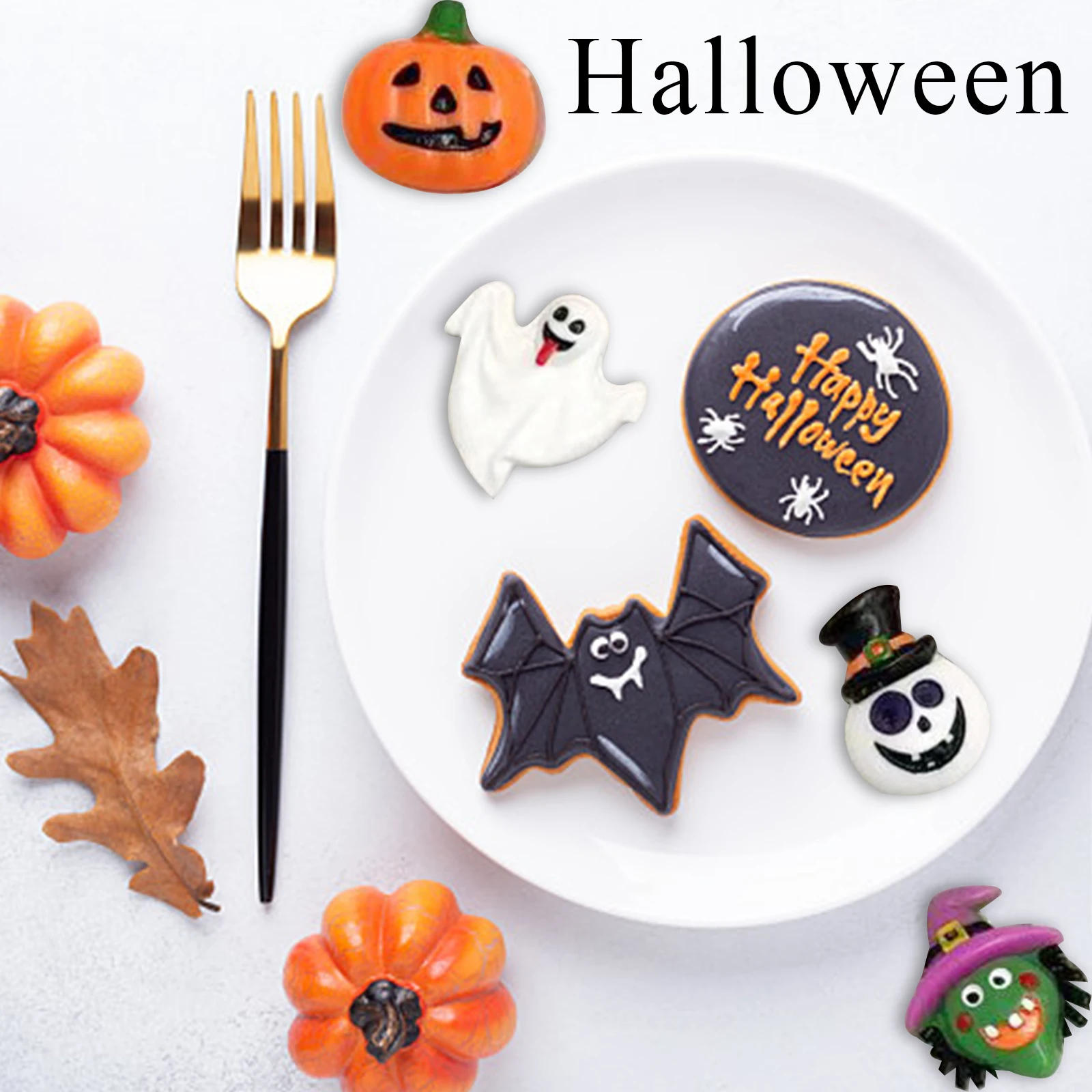 

4 шт., силиконовые формы для выпечки «Хэллоуин»