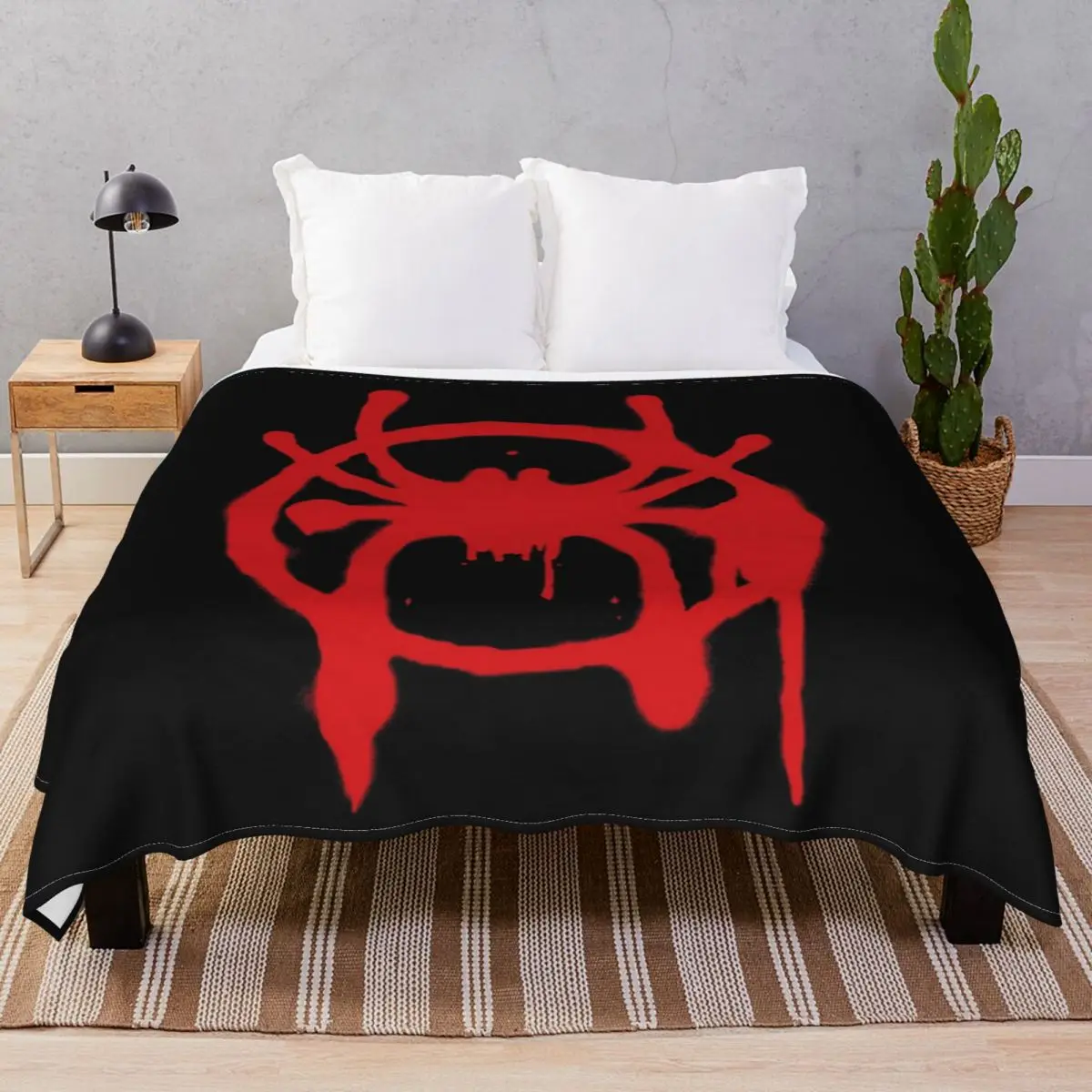Into The Spider-Verse Blanket Fleece Plush Decoration Breathable Throw Blankets for Bed Sofa Camp Office