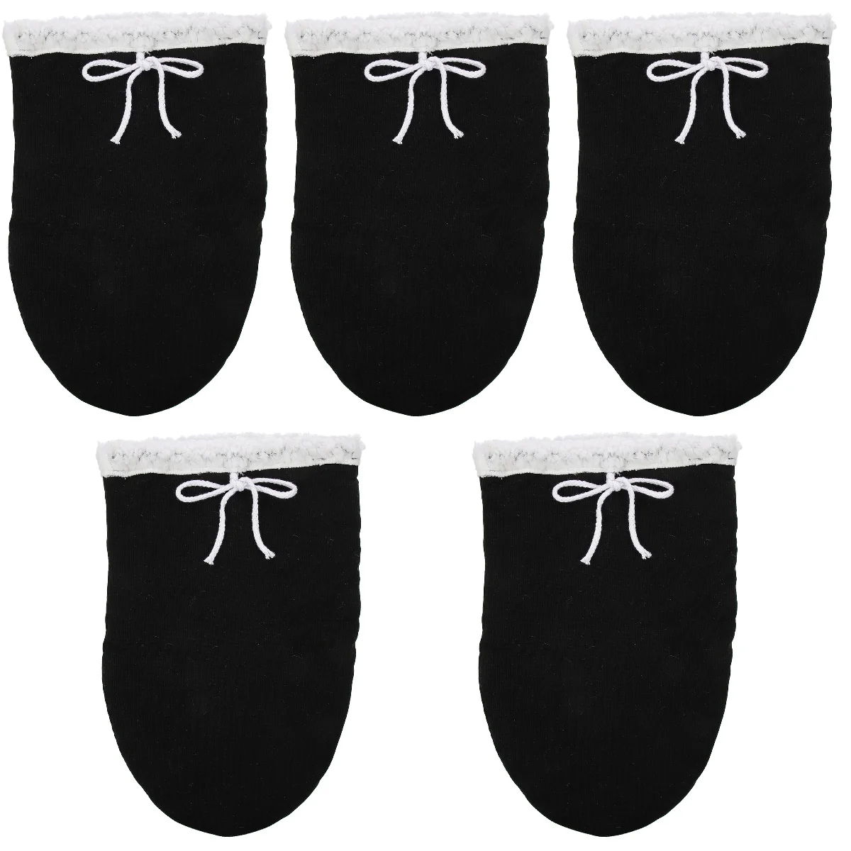 

5 Count Black Socks Men Nursing Warm Fracture Care Toe Warmer Cover Protector Heater Gypsum Men's