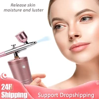 household facial airbrush water oxygen injector portable facial airbrush water oxygen syringe rechargeable hydrating beauty tool