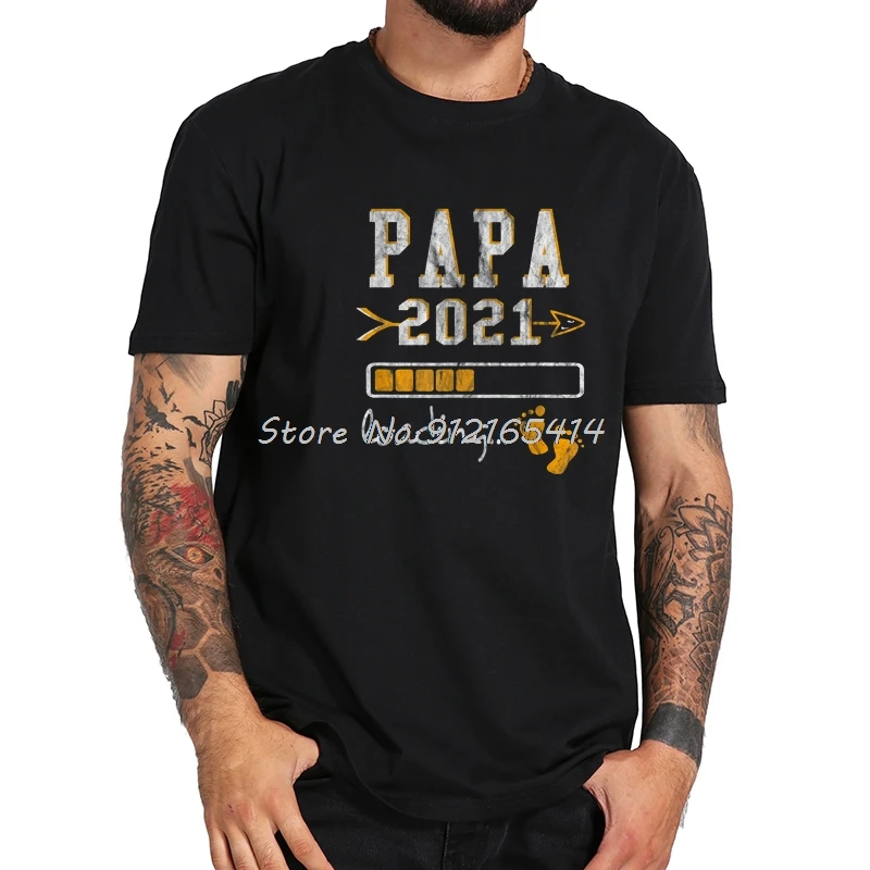 

Man Gift Dad Loading Future Dad T Shirt Pure Cotton High Quality Cloth Soft Graphic Print Tees Streetwear Harajuku