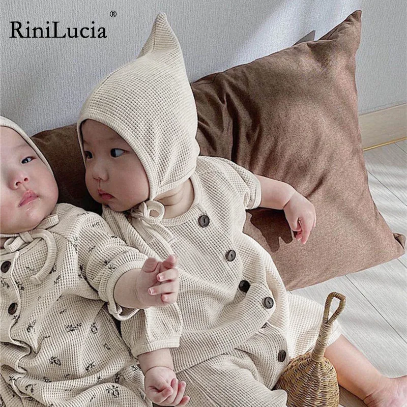 

RiniLucia Fashion Baby Romper Summer Baby Boy Girl Clothes Cotton Linen Short Sleeve Printed Infant Romper Newborn Clothing