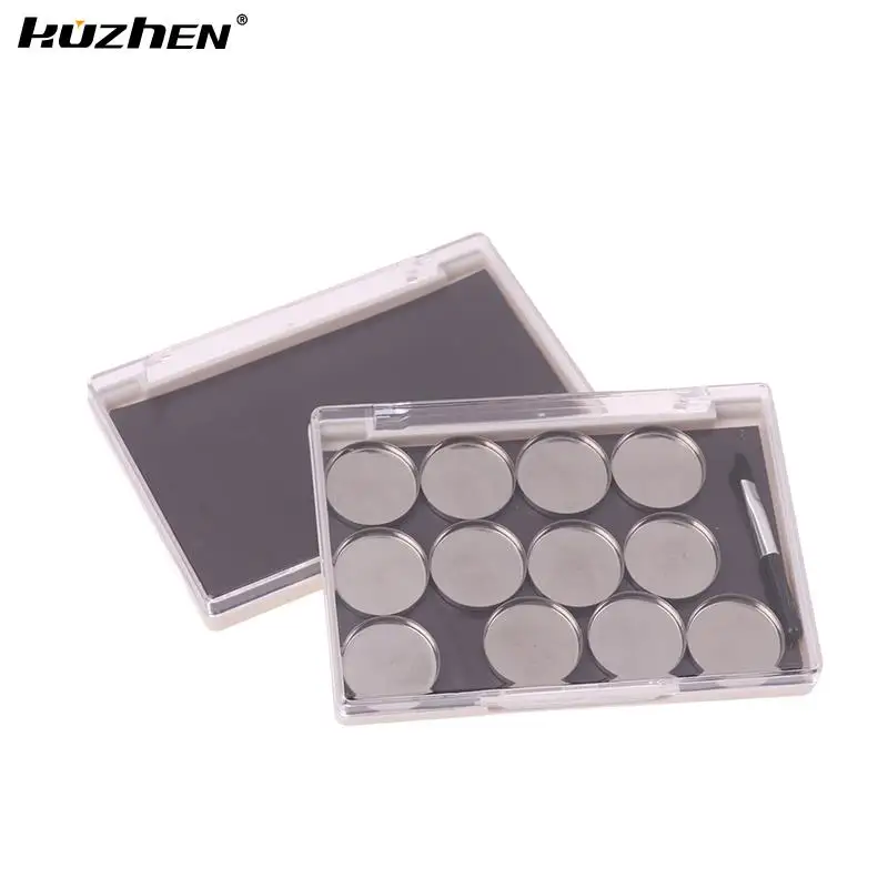 

1Pc Empty Magnetic Cosmetics Palette Eyeshadow Blusher DIY Makeup Box With 12 Grids Iron Plate And Brush Hot