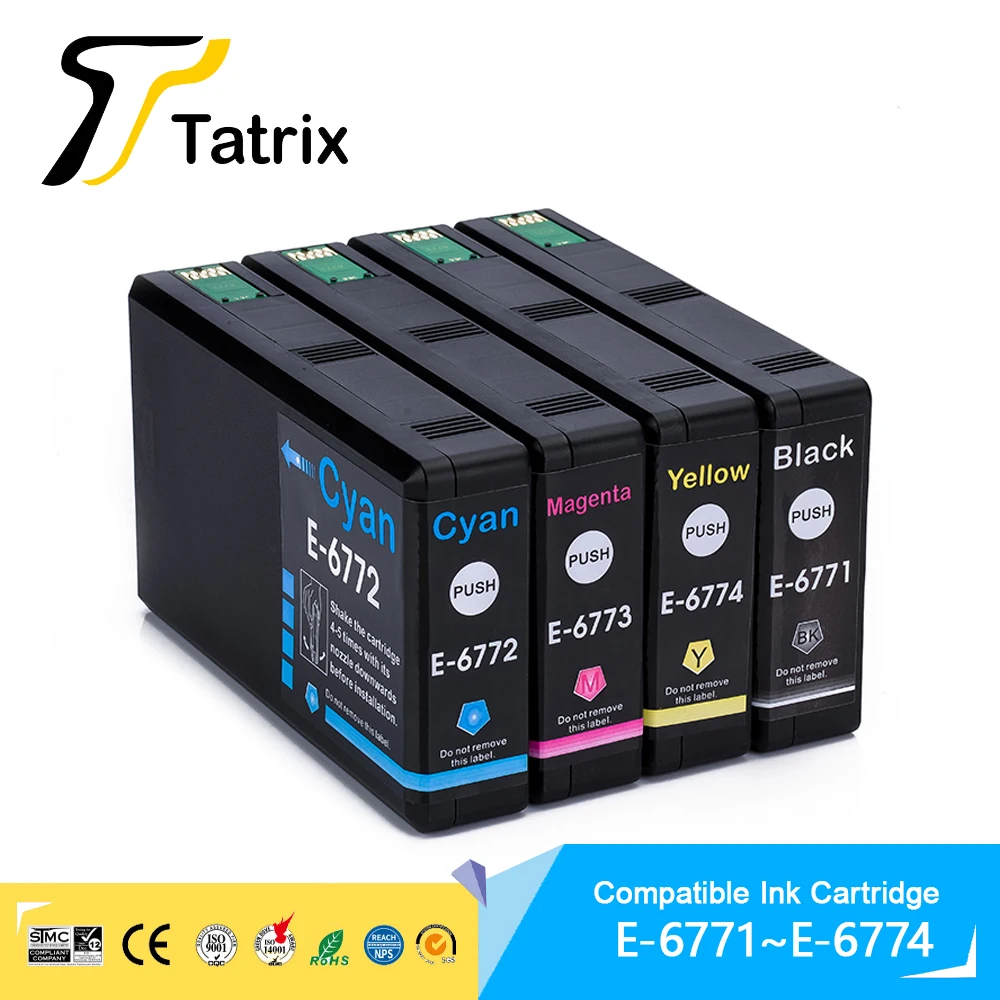 Совместимый чернильный картридж Tatrix для Epson T6771 T6772 T6773 T6774 трудоустройств Pro