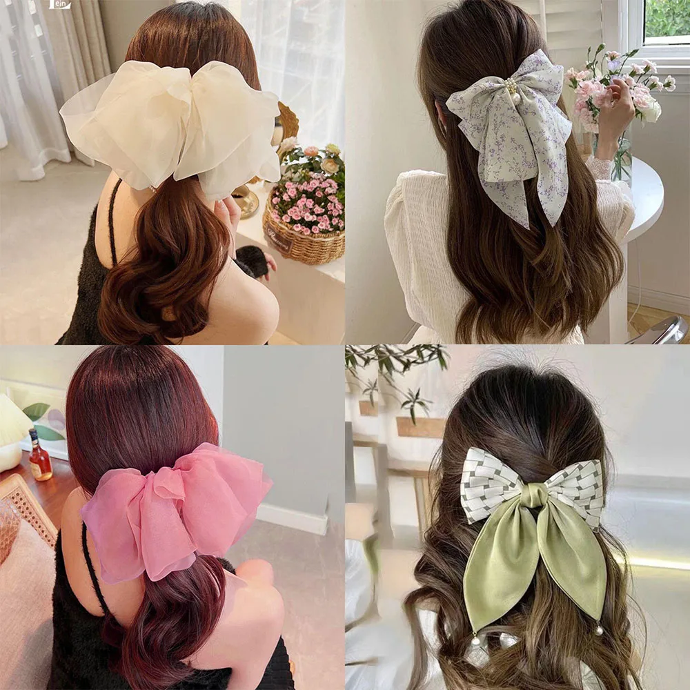 

Fairy Women Silk Scrunchie Elastic Hair Ties Fluffy Ears Multicolor Hair Band Ponytail Holder Headband Girls Hair Accessories