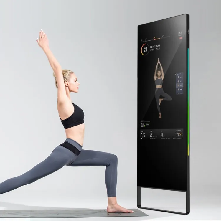 

Promotion premium tinted smart magic mirror 200*70 cm two way glass for fitness mirror