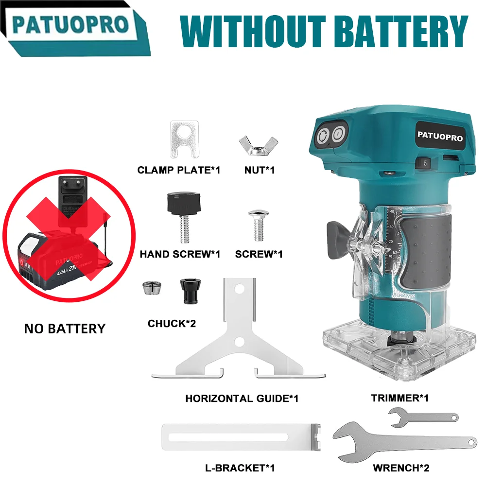 Бесщеточный электрический триммер PATUOPRO 5 скоростей для Makita 18 В