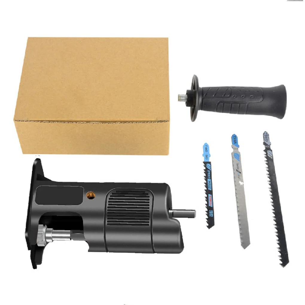 

Reciprocating Saw Adapter Portable Professional Handy Handled Metalworking Replacing Electric Drill Adaptor Orange