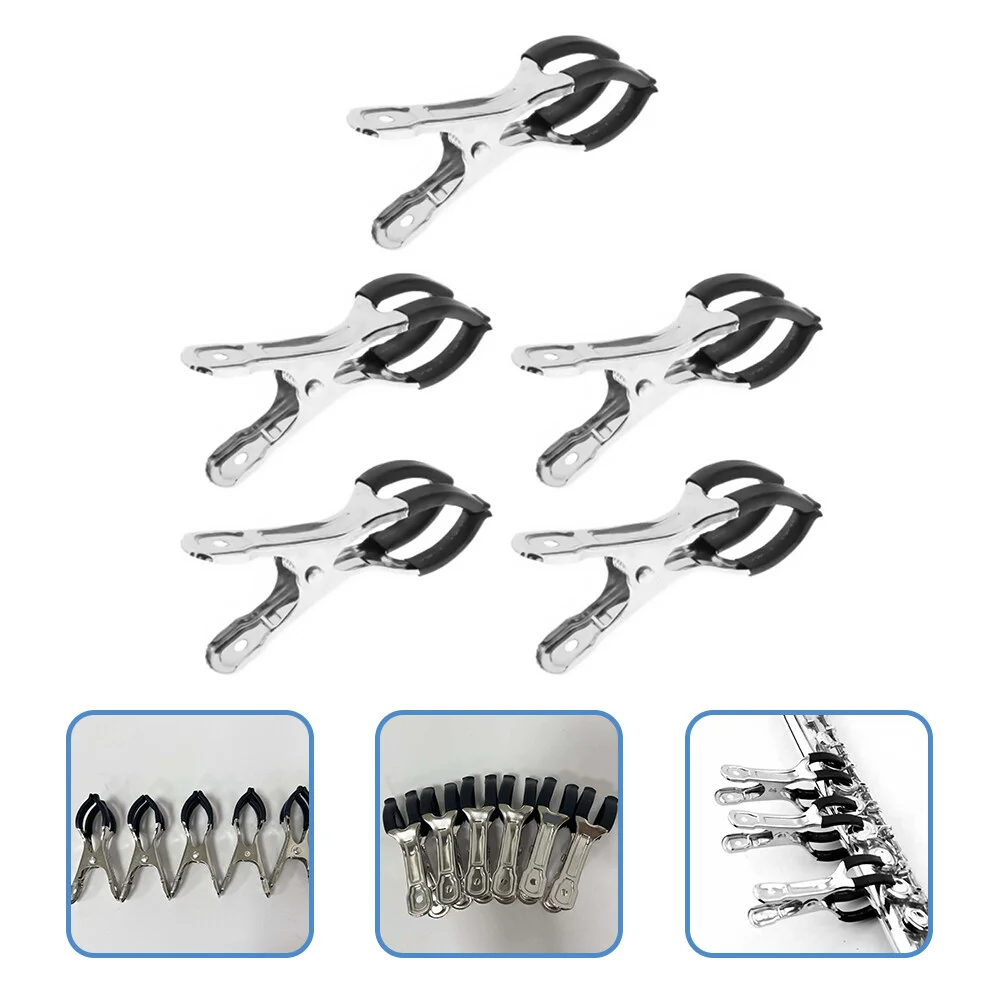 

5 Pcs Sax Spacer Clips Saxophone Repairing Supply Oboe Instrument Button Clarinet Stainless Steel Material Pipe Clamp Tools